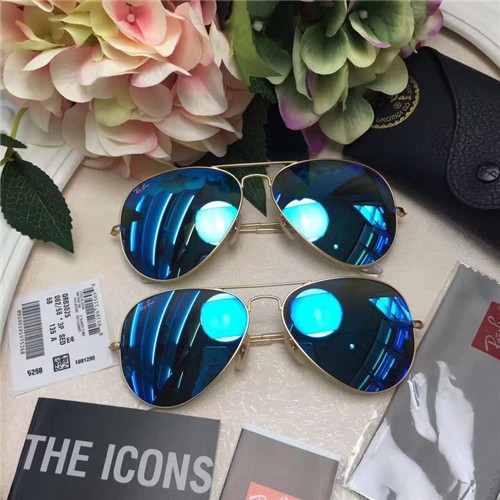 Cheap Ray Ban Rb3025 Aviator Sunglasses Silver Frame Blue Gradient Lens Wholesale